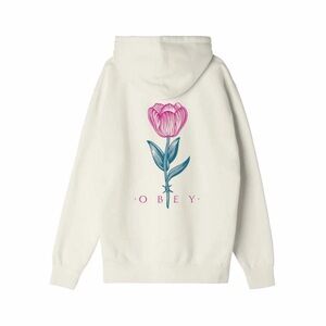Obey Barbwire Flower Premium Poolover Hood Unbleached
